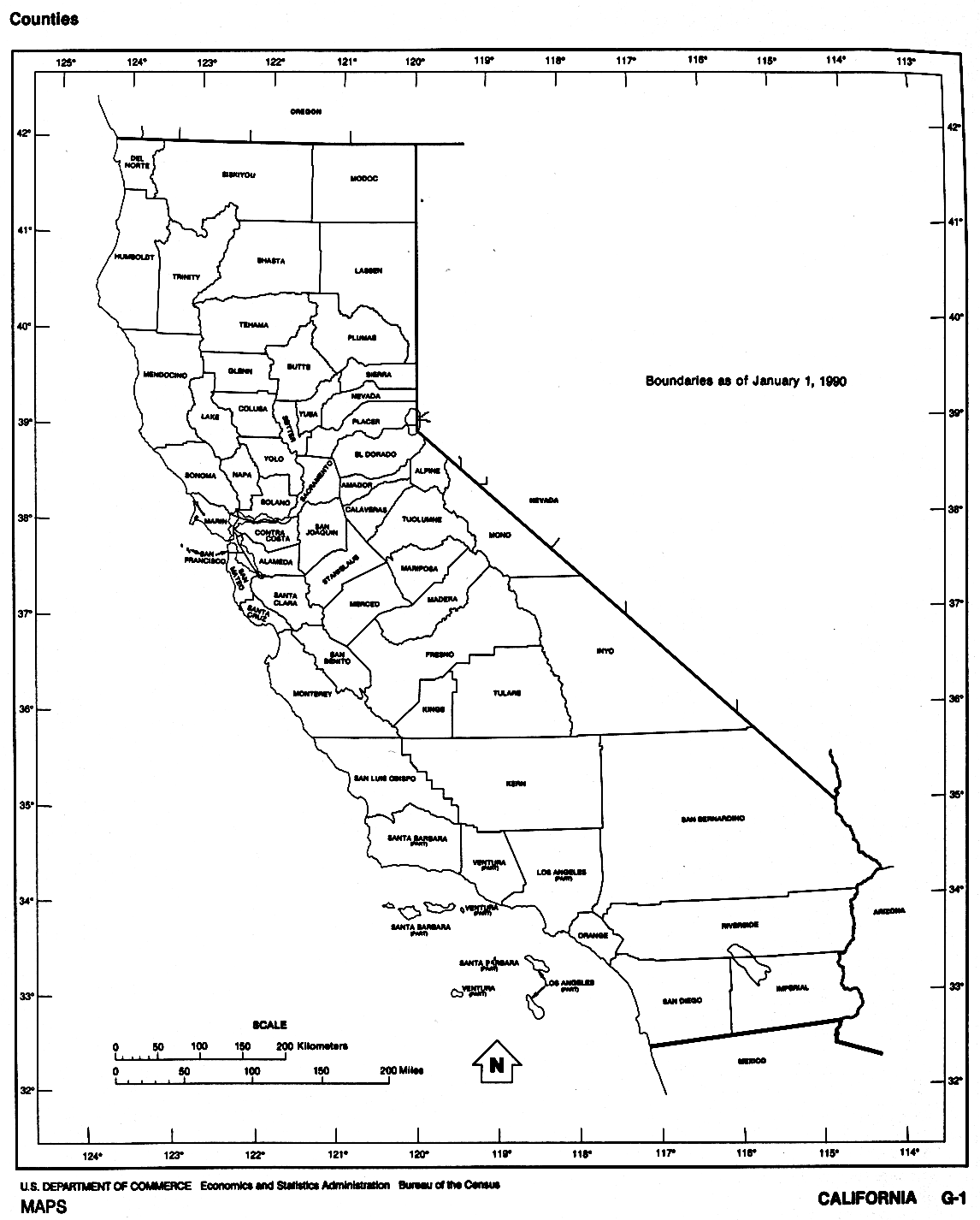 california map blank